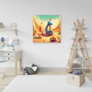 WRT Ltd Snake On A Beach Holiday Canvas - Medium 16" x 16" WRT Ltd Snake On A Beach Holiday Canvas - Medium 16" x 16"