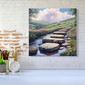 WRT Ltd Stepping Stones Canvas - Small 10" x 10" WRT Ltd Stepping Stones Canvas - Small 10" x 10"
