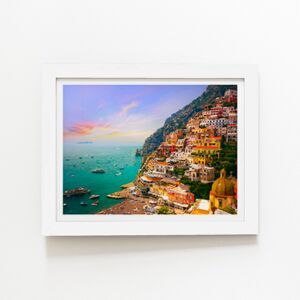 WRT Ltd Positano, Amalfi Art Prints - 12" x 16" - White frame WRT Ltd Positano, Amalfi Art Prints - 12" x 16" - White frame