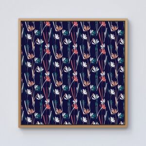 WRT Ltd Hand Drawn Wild Flowers Framed Canvas - 10" x 10" - Pine WRT Ltd Hand Drawn Wild Flowers Framed Canvas - 10" x 10" - Pine