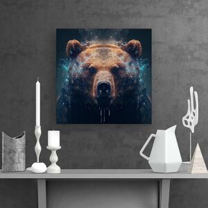WRT Ltd Brown Bear Face Splashart Canvas - Large 30" x 30" WRT Ltd Brown Bear Face Splashart Canvas - Large 30" x 30"