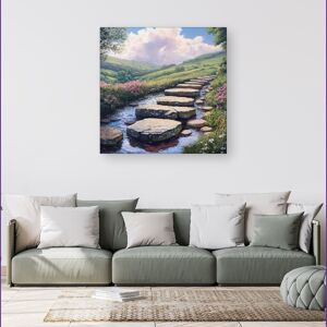WRT Ltd Stepping Stones Canvas - Extra Large 40" x 40" WRT Ltd Stepping Stones Canvas - Extra Large 40" x 40"