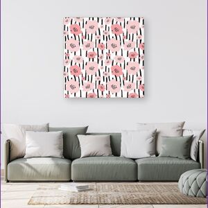 WRT Ltd Pastel Pink Flowers Canvas - Small 10" x 10" WRT Ltd Pastel Pink Flowers Canvas - Small 10" x 10"