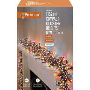 Gifts Direct 2 U Ltd Cluster Christmas Lights Indoor/Outdoor Compact 1152 Rainbow LEDs 6.7m