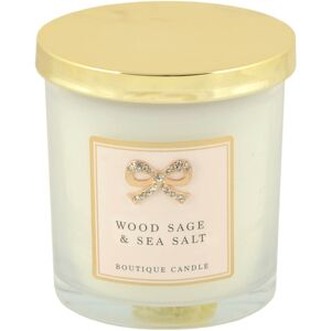 XS-Stock.com Ltd Boutique Candle Scented Hand Poured Soy Wax Diamante Bow 9cm - Wood Sage & Sea Sal XS-Stock.com Ltd Boutique Candle Scented Hand Poured Soy Wax Diamante Bow 9cm - Wood Sage & Sea Sal