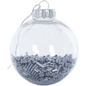 XS-Stock.com Ltd 9pk Metallic Foil Filled Shaker Christmas Tree Baubles 8cm - Graphite XS-Stock.com Ltd 9pk Metallic Foil Filled Shaker Christmas Tree Baubles 8cm - Graphite