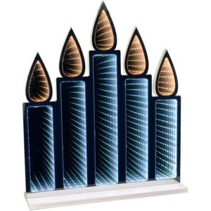 XS-Stock.com Ltd Christmas Candle Bridge Double Sided LED Infinity Mirror Light 50cm XS-Stock.com Ltd Christmas Candle Bridge Double Sided LED Infinity Mirror Light 50cm