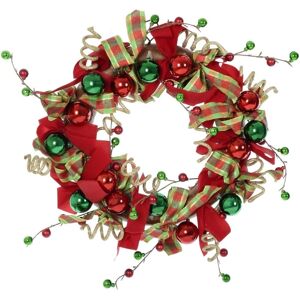 XS-Stock.com Ltd 24" Festive Cheer Christmas Wreath Hanging Door Decoration XS-Stock.com Ltd 24" Festive Cheer Christmas Wreath Hanging Door Decoration