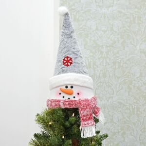 XS-Stock.com Ltd Novelty Christmas Tree Topper Santa Snowman Fabric Cone Hat 48cm - Snowman XS-Stock.com Ltd Novelty Christmas Tree Topper Santa Snowman Fabric Cone Hat 48cm - Snowman