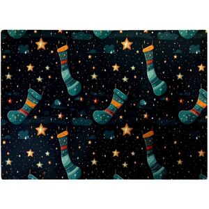 WRT Ltd Christmas Stocking In A Starry Night Sky Glass Chopping Board WRT Ltd Christmas Stocking In A Starry Night Sky Glass Chopping Board