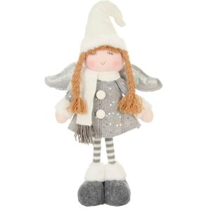 XS-Stock.com Ltd Christmas Fairy Standing Figure Grey White Silver Wings 41cm - Grey XS-Stock.com Ltd Christmas Fairy Standing Figure Grey White Silver Wings 41cm - Grey