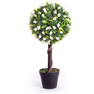 Best Artificial Ltd Best Artificial 2ft - 60cm Tulip Ball Tree - White Best Artificial Ltd Best Artificial 2ft - 60cm Tulip Ball Tree - White