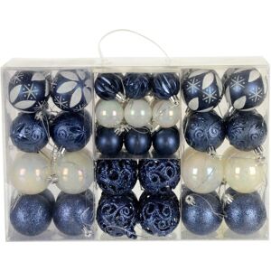 XS-Stock.com Ltd 67pc Christmas Tree Baubles Set Mixed Size Design Decorations - Navy XS-Stock.com Ltd 67pc Christmas Tree Baubles Set Mixed Size Design Decorations - Navy
