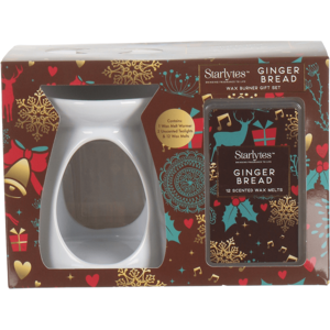 XS-Stock.com Ltd Starlytes Wax Burner Christmas Gift Set 2 Tea Lights 12 Melts - Gingerbread XS-Stock.com Ltd Starlytes Wax Burner Christmas Gift Set 2 Tea Lights 12 Melts - Gingerbread