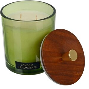 XS-Stock.com Ltd Luxury Scented Candle Double Wick Glass Jar Natural Wooden Lid 380g - Bamboo & Lemongrass XS-Stock.com Ltd Luxury Scented Candle Double Wick Glass Jar Natural Wooden Lid 380g - Bamboo & Lemongrass