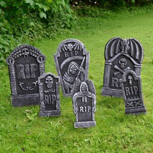 XS-Stock.com Ltd 6pc Tombstone Set Halloween Party Decorations Graveyard Props XS-Stock.com Ltd 6pc Tombstone Set Halloween Party Decorations Graveyard Props