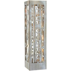 XS-Stock.com Ltd Wooden Merry Christmas Pillar Light Up Xmas - 40cm XS-Stock.com Ltd Wooden Merry Christmas Pillar Light Up Xmas - 40cm