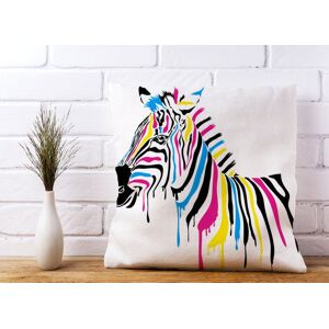 WRT Ltd Multi Coloured Zebra Cushions - 60cm x 60cm WRT Ltd Multi Coloured Zebra Cushions - 60cm x 60cm