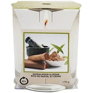 XS-Stock.com Ltd Baltus Scented Candle Glass Jar Holder 170g Fragrance 45 Hours - Sandalwood & Cedar XS-Stock.com Ltd Baltus Scented Candle Glass Jar Holder 170g Fragrance 45 Hours - Sandalwood & Cedar
