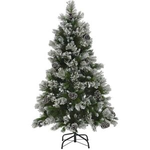 XS-Stock.com Ltd Artificial Snow Flocked Christmas Tree With Pine Cones - 5FT XS-Stock.com Ltd Artificial Snow Flocked Christmas Tree With Pine Cones - 5FT