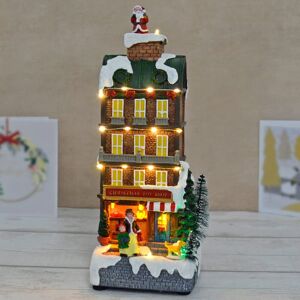XS-Stock.com Ltd Christmas Toy Shop Light Up Moving Santa Musical Snow Scene 32cm XS-Stock.com Ltd Christmas Toy Shop Light Up Moving Santa Musical Snow Scene 32cm