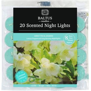 XS-Stock.com Ltd Baltus 20 Pack of Scented Tealight Night Lights Candles 8hr Burn - Sweet Pea & Jasmine XS-Stock.com Ltd Baltus 20 Pack of Scented Tealight Night Lights Candles 8hr Burn - Sweet Pea & Jasmine