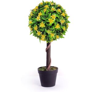 Best Artificial Ltd Best Artificial 2ft - 60cm Lily Ball Tree - Yellow Best Artificial Ltd Best Artificial 2ft - 60cm Lily Ball Tree - Yellow