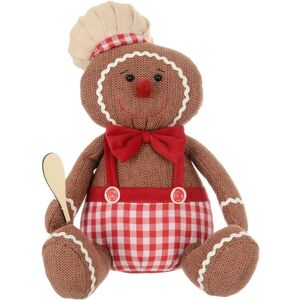 XS-Stock.com Ltd Christmas Gingerbread Figure Fabric Decoration Sitting 33cm - Man XS-Stock.com Ltd Christmas Gingerbread Figure Fabric Decoration Sitting 33cm - Man