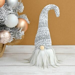 XS-Stock.com Ltd Fabric Gonk Grey Tall Bendy Hat Christmas Gnome Decoration 30cm - Light Grey XS-Stock.com Ltd Fabric Gonk Grey Tall Bendy Hat Christmas Gnome Decoration 30cm - Light Grey