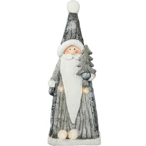 XS-Stock.com Ltd LED Santa Pine Cones Christmas Ornament Ceramic Grey White 48cm XS-Stock.com Ltd LED Santa Pine Cones Christmas Ornament Ceramic Grey White 48cm