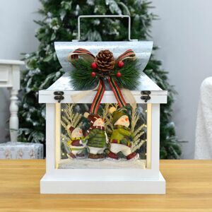 XS-Stock.com Ltd Light Up Christmas Lantern Decoration Snowman Family Scene XS-Stock.com Ltd Light Up Christmas Lantern Decoration Snowman Family Scene