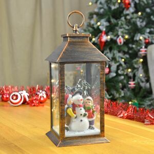XS-Stock.com Ltd Light Up Christmas Lantern Decoration With Snowman Scene XS-Stock.com Ltd Light Up Christmas Lantern Decoration With Snowman Scene