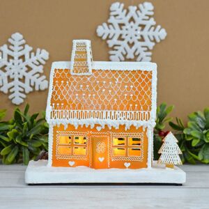 XS-Stock.com Ltd Light Up Gingerbread House Christmas Ornament Yellow LEDs 25cm XS-Stock.com Ltd Light Up Gingerbread House Christmas Ornament Yellow LEDs 25cm