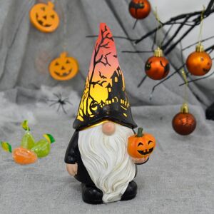 XS-Stock.com Ltd Light Up Halloween Gnome With Pumpkin Figure Decoration 20cm XS-Stock.com Ltd Light Up Halloween Gnome With Pumpkin Figure Decoration 20cm