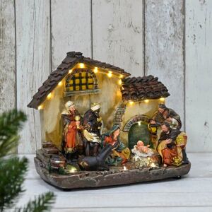 XS-Stock.com Ltd Light Up Nativity Scene Resin Christmas Decoration 16 LED 29cm XS-Stock.com Ltd Light Up Nativity Scene Resin Christmas Decoration 16 LED 29cm