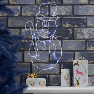 XS-Stock.com Ltd Light Up Snowman Christmas Decoration Wall Hanging 45cm XS-Stock.com Ltd Light Up Snowman Christmas Decoration Wall Hanging 45cm