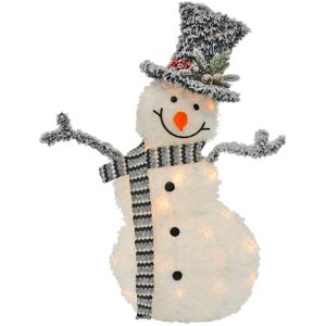 XS-Stock.com Ltd Light Up Snowman Christmas Decoration White Tinsel 82cm XS-Stock.com Ltd Light Up Snowman Christmas Decoration White Tinsel 82cm