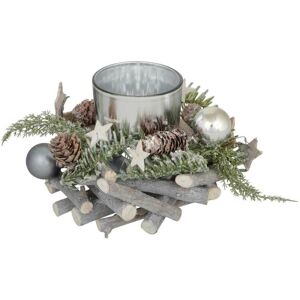 XS-Stock.com Ltd Round Wooden Tealight Candle Holder Christmas Decoration - 12cm XS-Stock.com Ltd Round Wooden Tealight Candle Holder Christmas Decoration - 12cm