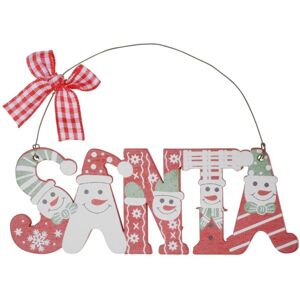 XS-Stock.com Ltd Set Of 3 Santa Christmas Tree Decorations Wooden Boxed XS-Stock.com Ltd Set Of 3 Santa Christmas Tree Decorations Wooden Boxed