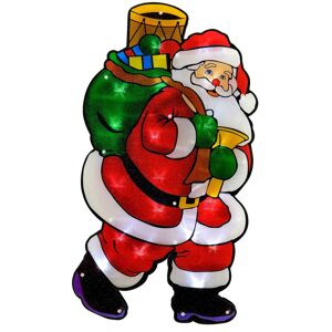 XS-Stock.com Ltd Window Silhouette 20 White LED Battery Operated 46cm - Santa XS-Stock.com Ltd Window Silhouette 20 White LED Battery Operated 46cm - Santa