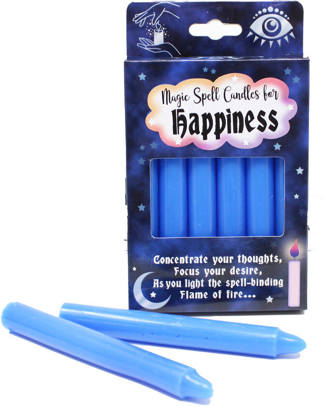 Gifts Direct 2 U Ltd Blue Happiness Magic Spell Candle