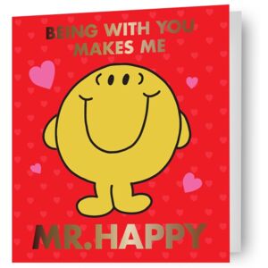 Danilo Promotions Ltd Mr Men & Little Miss 'Mr. Happy' Valentine's Day Card