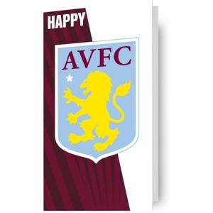 Danilo Promotions Ltd Aston Villa FC Crest Birthday Card Danilo Promotions Ltd Aston Villa FC Crest Birthday Card