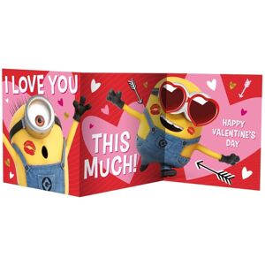 Danilo Promotions Ltd Despicable Me Minions 'I Love You This Much!' Valentine's Day Fold Out Card Danilo Promotions Ltd Despicable Me Minions 'I Love You This Much!' Valentine's Day Fold Out Card