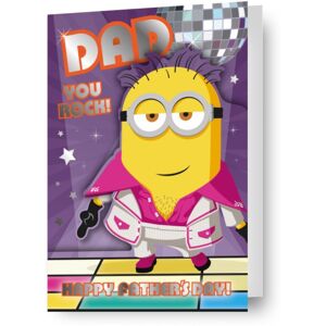 Danilo Promotions Ltd Despicable Me Minions 'You Rock' Father's Day Card Danilo Promotions Ltd Despicable Me Minions 'You Rock' Father's Day Card