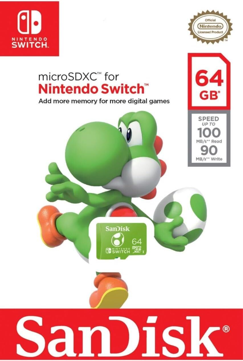 The Chelsea Gamer SanDisk 64GB microSDXC UHS-I card for Nintendo Switch