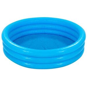 MantraRaj Infotech LTD. 3 Ring Crystal Blue Paddling Pool Swimming Kids Garden Play Inflatable Paddling Pool 1.14m x 25cm
