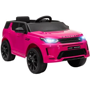 MHSTAR UK LTD AIYAPLAY Land Rover Discovery Sport Licensed Kids Electric Car, 12V Ride on Car with Remote Control, LED Lights Music Horn, for 3-6 Years - Pink
