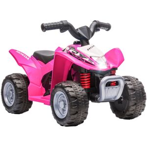 MHSTAR UK LTD AIYAPLAY Honda Licensed Kids Electric Quad Bike 6V ATV Ride On 1.5-3 Years Pink