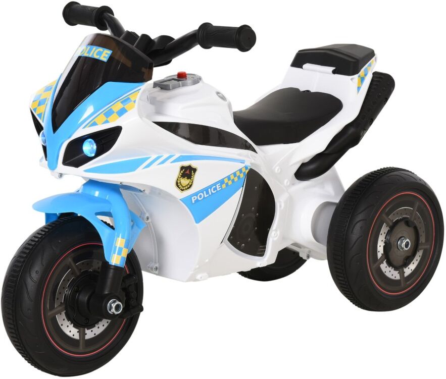 MHSTAR UK LTD Blue Kids Ride-On Police Bike - 3-Wheel Fun